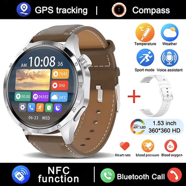 GT4 Pro Smartwatch: GPS, NFC & IP68 Waterproof - InspiredGrabs.com